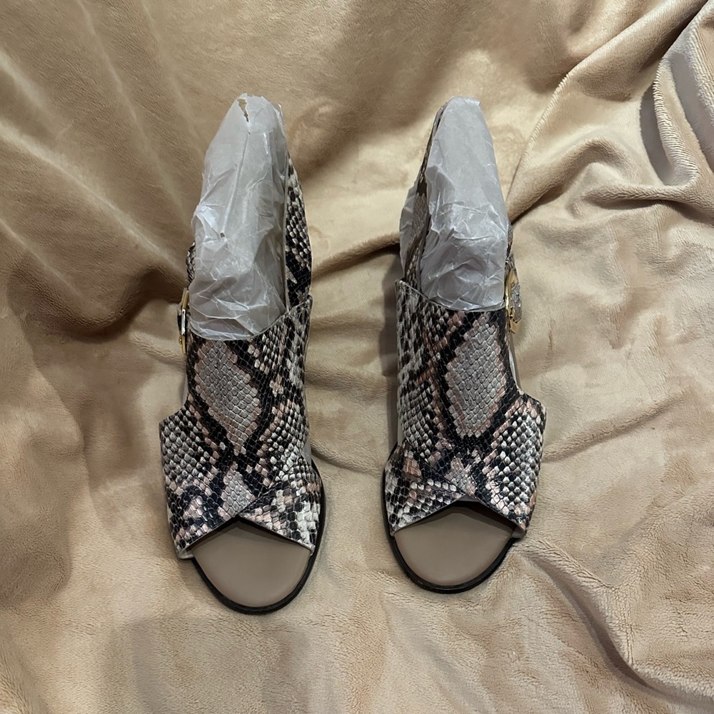 Cole Haan Python Print Leather Sandals - image 2